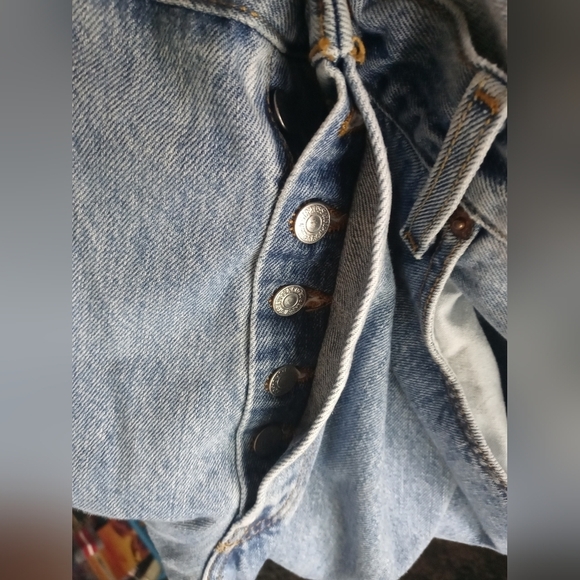 LEVI'S 501 XX Button Fly CLASSIC MEDIUM WASH MEN'S STRAIGHT DENIM JEANS 40X30 - Picture 5 of 5